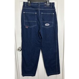 Vintage Pure‎ Playaz Jeans Men 34x32 Denim Wide Leg Y2K Baggy Streetwear